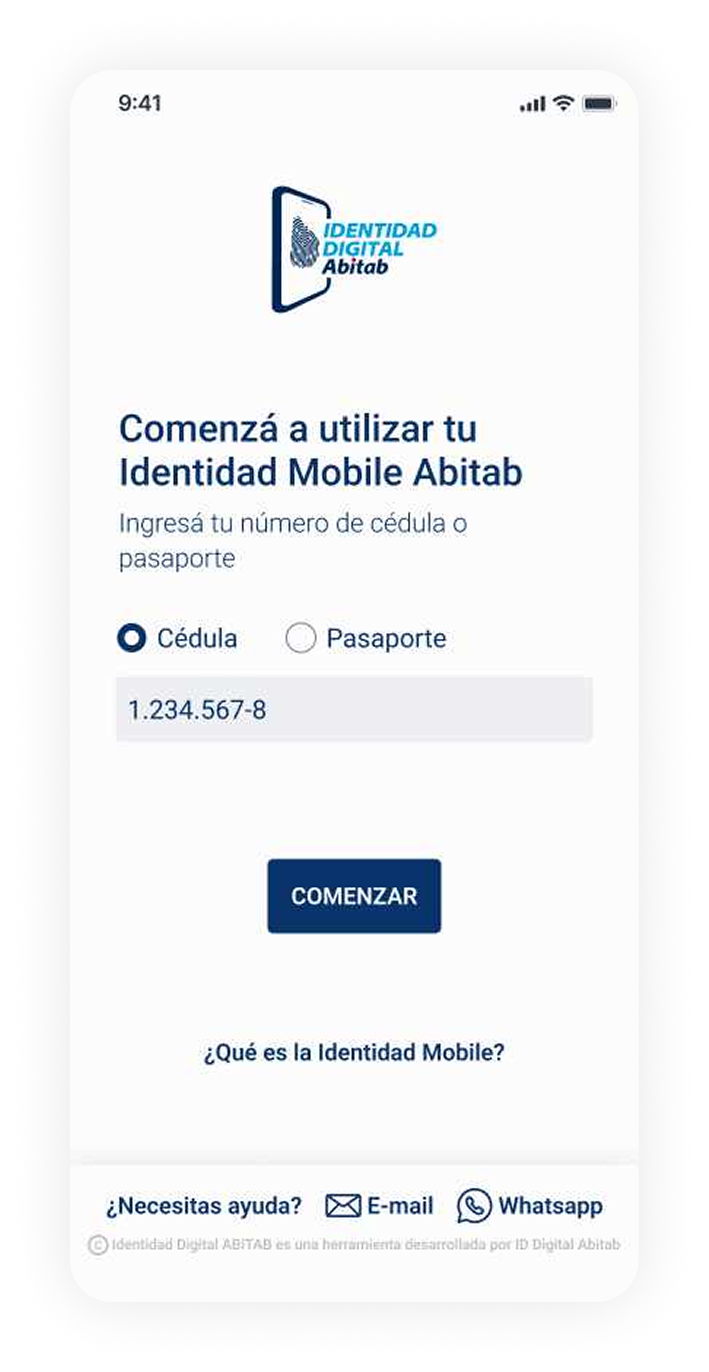 Comenzá a utilizar, registro